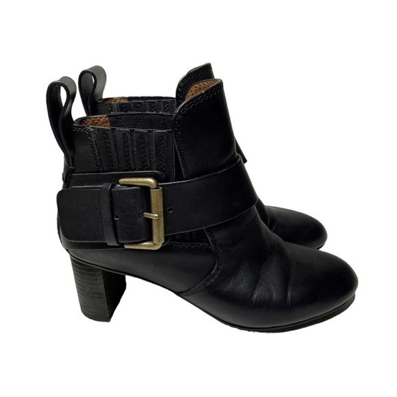 SEE BY CHLOE Cappa Leather Buckle Booties size 35 - Picture 1 of 9